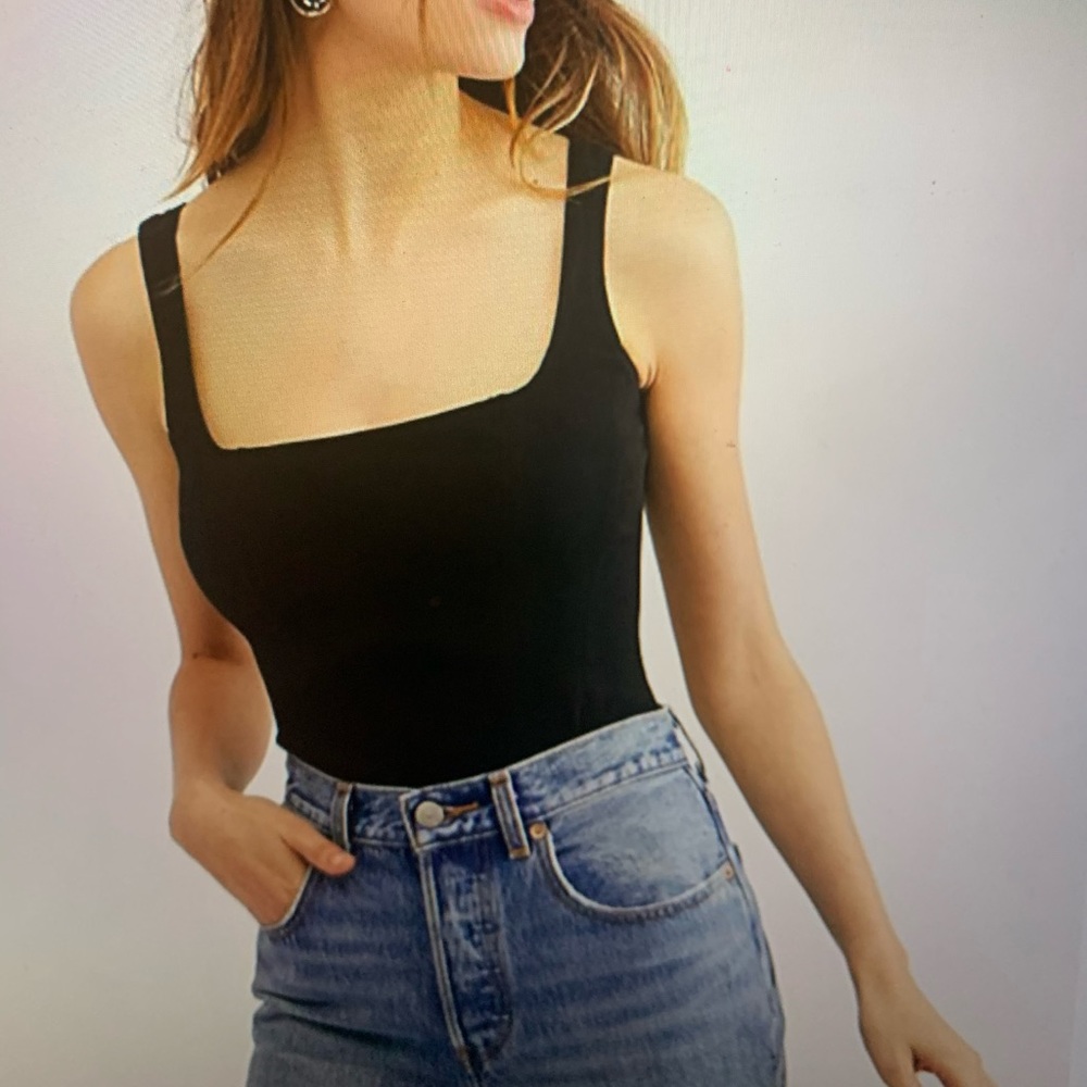 Free People black mesh bodysuit